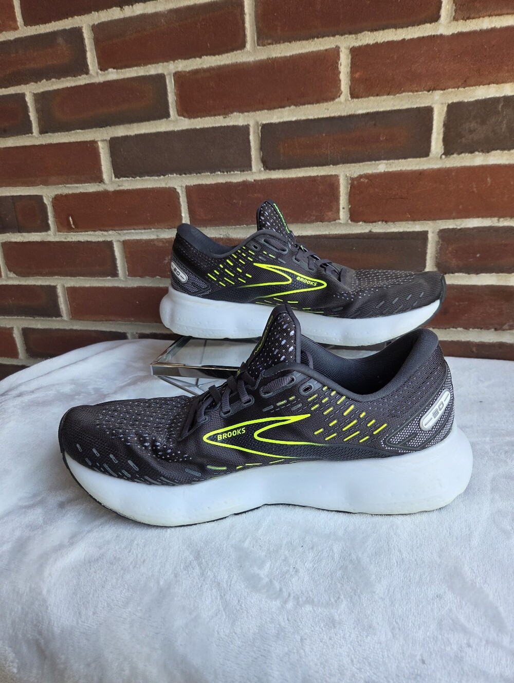 Brooks Glycerin 20 Running Shoes Gray Lime Men’s Size 10.5 D - Picture 3 of 11